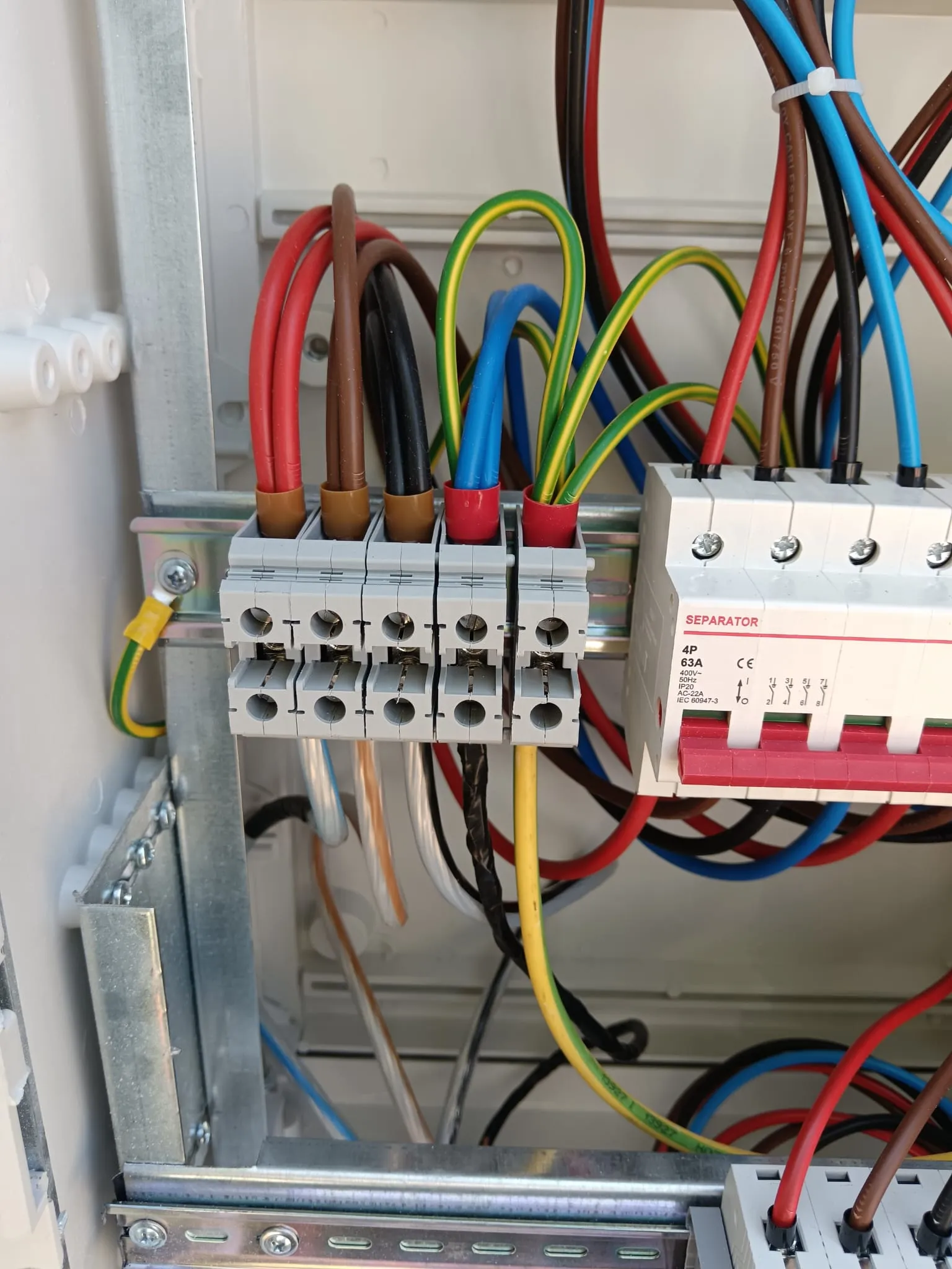 Separator 4P 63A cu cabluri de branșament